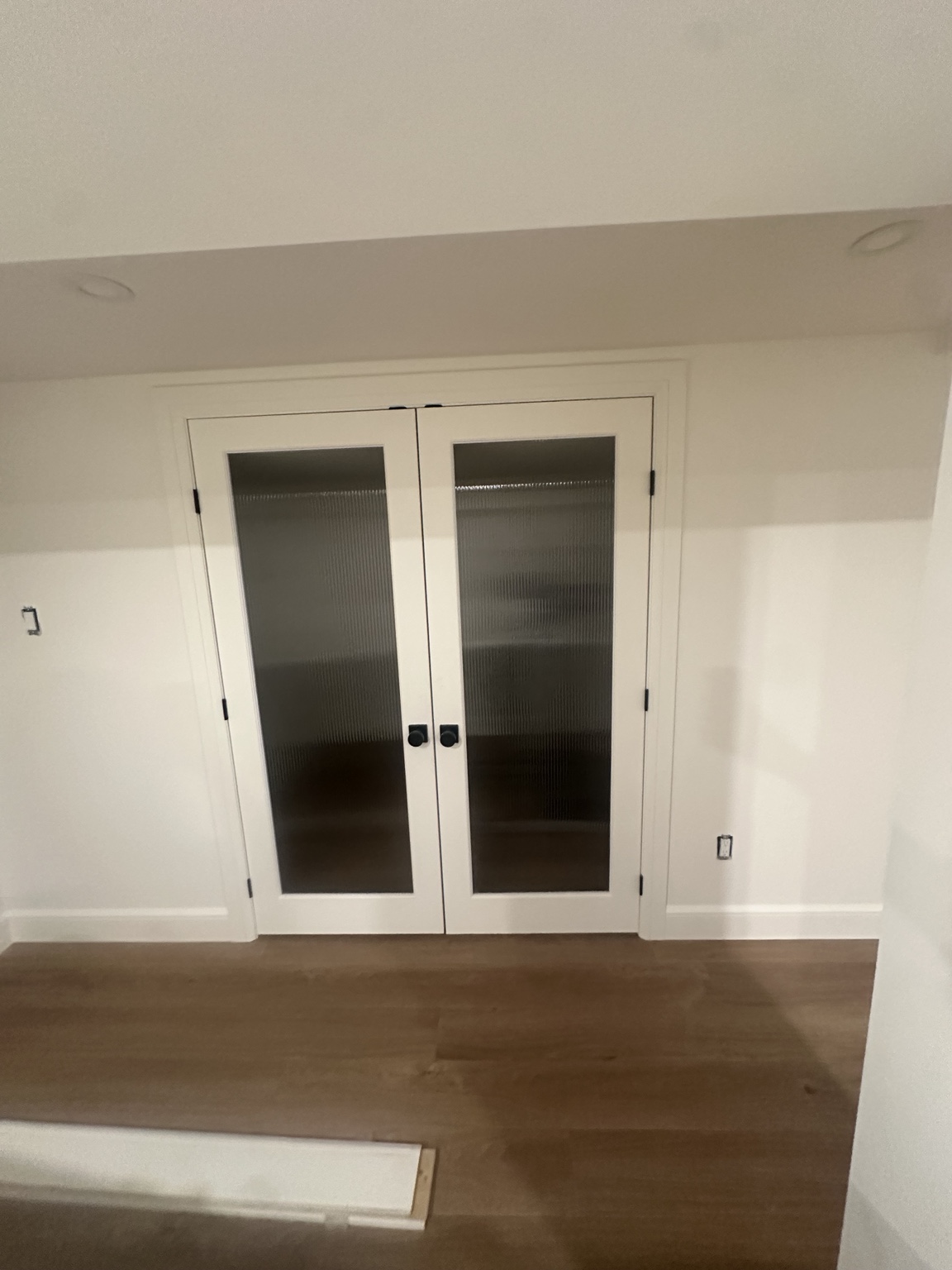 Custom under-stair finished door detail